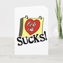 Tarjeta Festiva El día de San Valentín Sucks