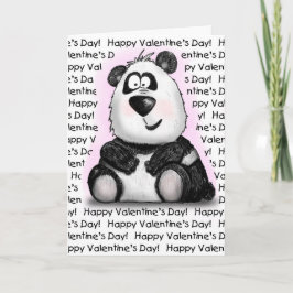 Tarjeta Festiva El día de San Valentín te ama mucho Personalizado 