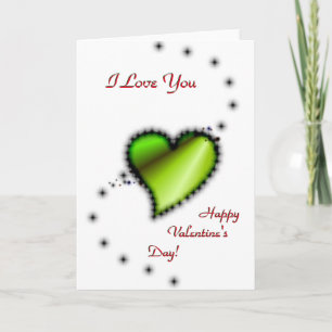 Tarjeta Festiva El día de San Valentín, Te Amo, Corazón Arcoiris