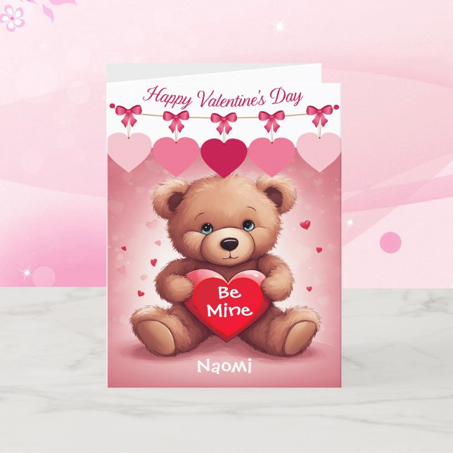 Tarjeta Festiva El día de San Valentín Teddy Bear Personalizado de (Subido por el creador)