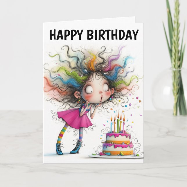 Tarjeta Festiva ¡El Día del Aniversario de la Sorpresa del Arcoiri (Anverso)