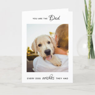 Tarjeta Festiva  El día del padre de un Mascota personalizado 