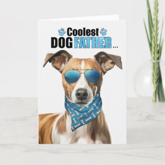 Tarjeta Festiva El Día del Padre, el más frío de los perros con ma