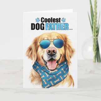 Tarjeta Festiva El Día del Padre más frío de perro de los perros d