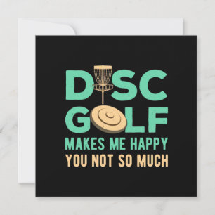 Tarjeta Festiva El Disc Golf Me Hace Feliz