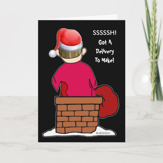 Tarjeta Festiva El Doodle de Abe R hace una entrega (Anverso)