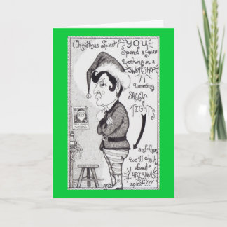 Tarjeta Festiva El duende enojado