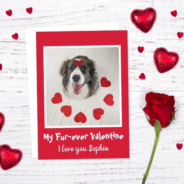 Tarjeta Festiva El El día de San Valentín de perro del Cuadrado Fr (Subido por el creador)