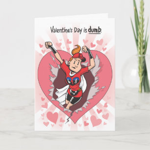 Tarjeta Festiva El el día de San Valentín es mudo