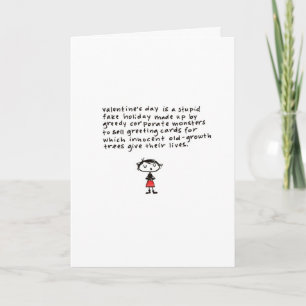 Tarjeta Festiva el el día de San Valentín puede ser estúpido…