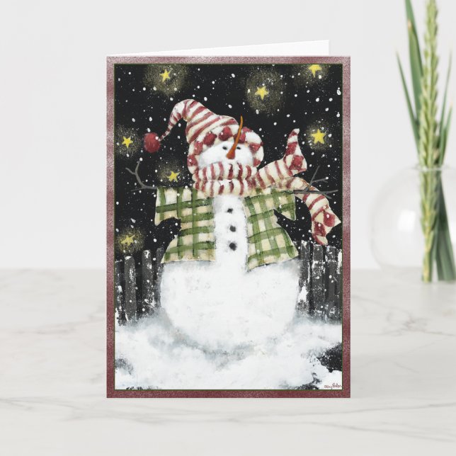 TARJETA FESTIVA EL ENTUSIASMO DE ÉL (Anverso)