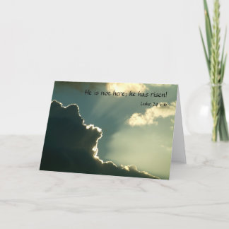 Tarjeta Festiva Él es Risen | Lucas 24 v 6