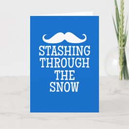 Tarjeta Festiva El esconder a través de la nieve…