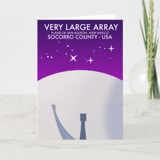Tarjeta Festiva El espacio observatorio muy grande Array.