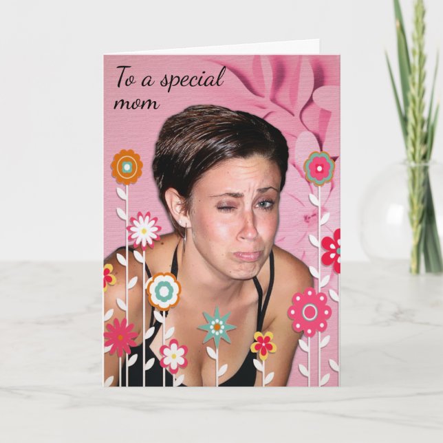Tarjeta Festiva El espeluznante Día de la Madre (Anverso)