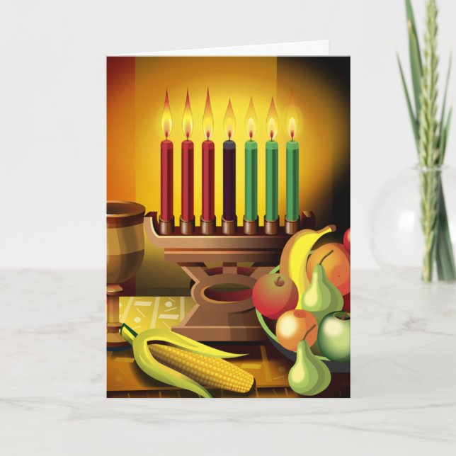 Tarjeta Festiva El espíritu de Kwanzaa (Anverso)