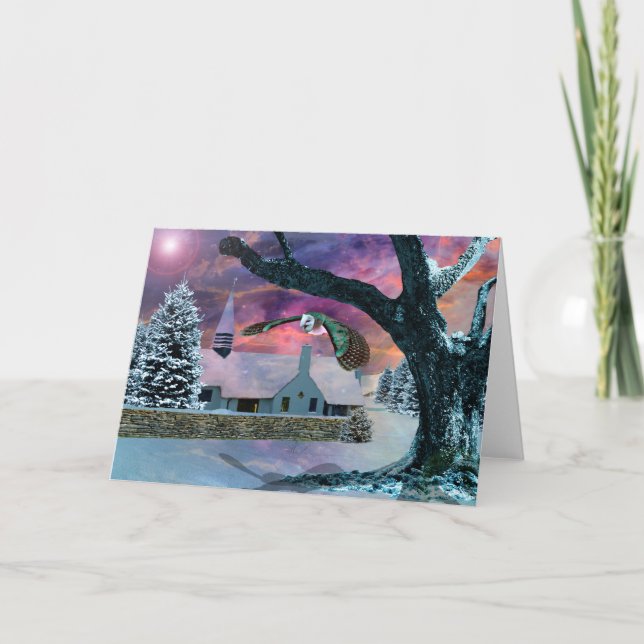 Tarjeta Festiva El espíritu de los Navidades (Anverso)