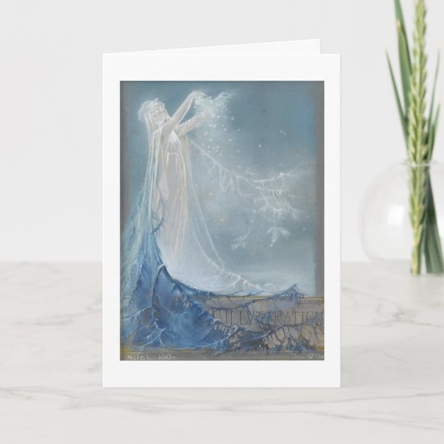 Tarjeta Festiva El espíritu de los Navidades (Anverso)