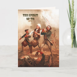 Tarjeta Festiva El espíritu del Bella Artes del 4 de julio del 76