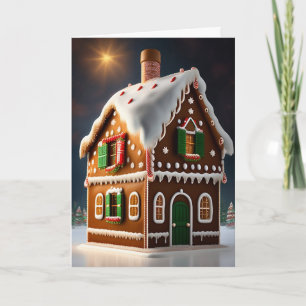 Tarjeta Festiva El esplendor de nuestra exquisita casa de Gingerbr
