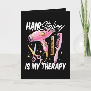 Tarjeta Festiva El estilista de cabello es mi terapia