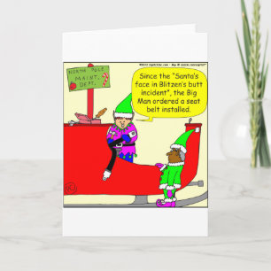 Tarjeta Festiva el extremo de Blitzen del golpe de x07 Santa -