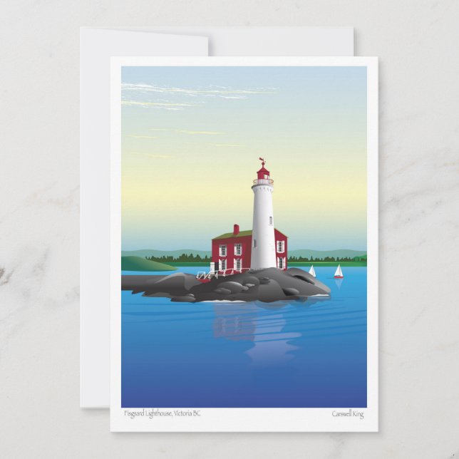 Tarjeta Festiva El faro Fisgard (Anverso)