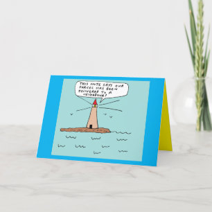 Tarjeta Festiva El Faro Funny Cumpleaños Presente Chiste Personali