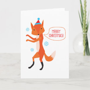 Tarjeta Festiva ¡El Fox dice Felices Navidad!