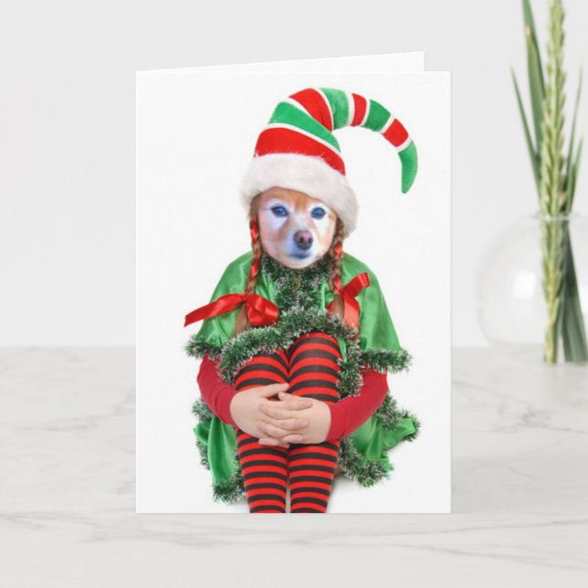 Tarjeta Festiva El Fox es un duende del chica, #2 (Anverso)