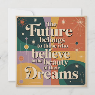 Tarjeta Festiva El Futuro Pertenece A Quienes Creen En