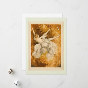 Tarjeta Festiva El giro, 1928 de Louis Icart
