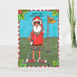 Tarjeta Festiva El Golfing de Santa