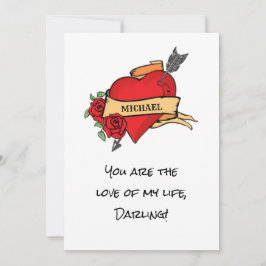 Tarjeta Festiva El gracioso amor sarcástico de mi Personalizado de