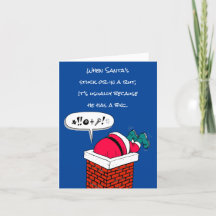 El gracioso Santa está atado en Navidades de chime