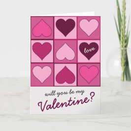 Tarjeta Festiva El gráfico rosa de San Valentín desanima cualquier