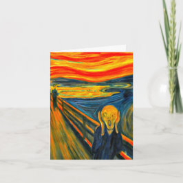 Tarjeta Festiva El grito, Bella Artes de Munch
