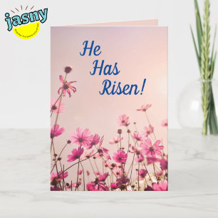 Tarjeta Festiva Él Ha Resucitado Bendición de Madre Pascua
