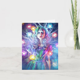 Tarjeta Festiva El hada de los Navidades