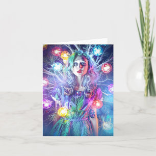 Tarjeta Festiva El hada de los Navidades