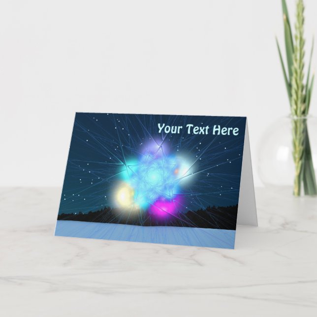 Tarjeta Festiva El Hombre de las Nieves (Anverso)