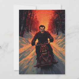 Tarjeta Festiva El horror espeluznante de la vieja creepmas de la 