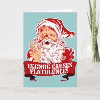 Tarjeta Festiva El huevo causa latulencia