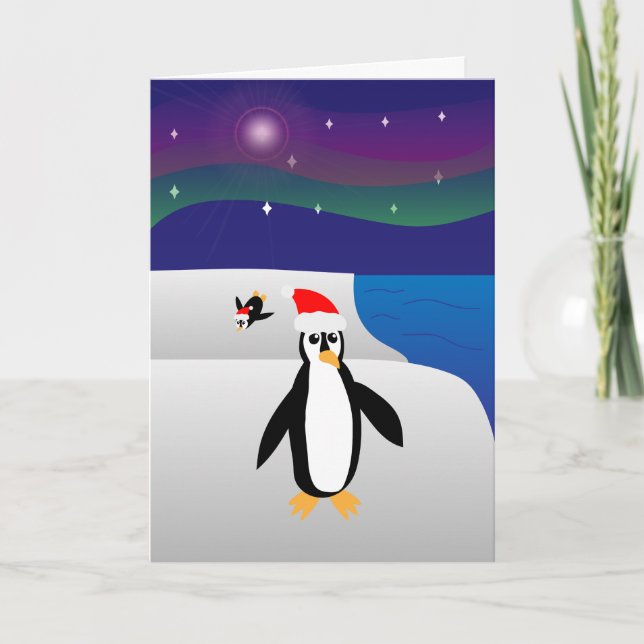 Tarjeta Festiva El ingenio de los pingüinos se parece mucho a los  (Anverso)