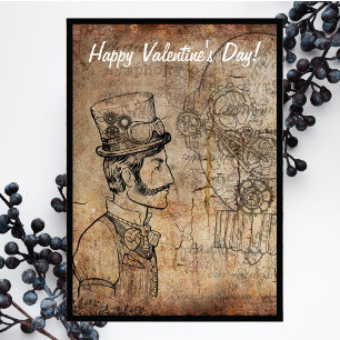Tarjeta Festiva El inventor del Steampunk hace gafas de feliz Día