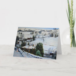 Tarjeta Festiva El invierno en amarra