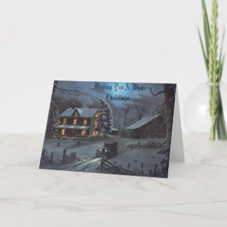 Tarjeta Festiva El invierno en los abuelos cultiva, deseándole un