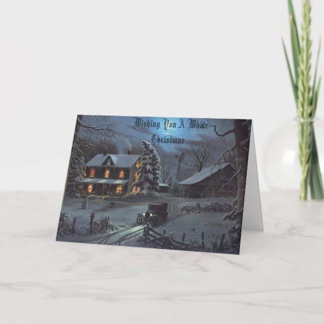 Tarjeta Festiva El invierno en los abuelos cultiva, deseándole un (Anverso)