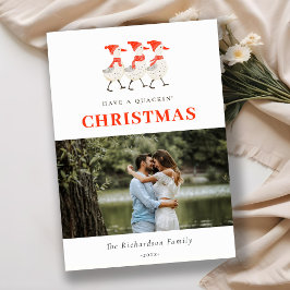 Tarjeta Festiva El invierno rojo curado que amontona a Navidades D