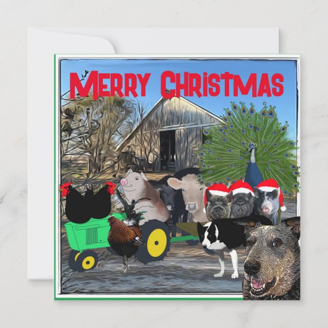 Tarjeta Festiva El Jardín de la Cocina repleto (Anverso)